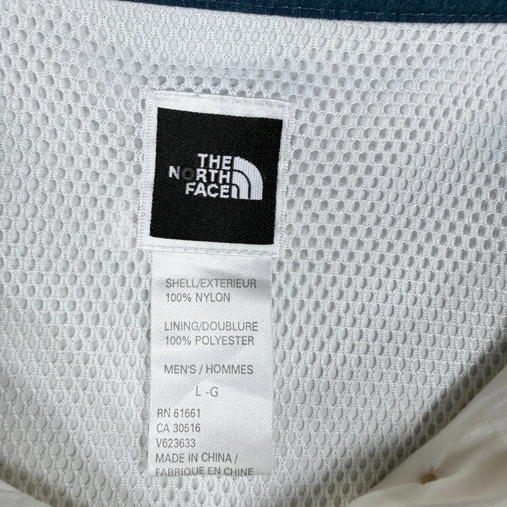 The North Face Mens White Nylon Long Sleeve Hiking Fishing Shirt Large L-G